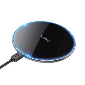 Hoco brezžična polnilna postaja CW6 Pro 15W, brezžični polnilec za iPhone, Samsung črn