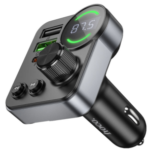 Hoco E86 FM Transmiter, bluetooth, prostoročna naprava + avtopolnilec 48W USB A 18W in USB-C 30W