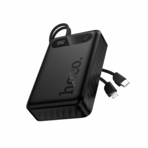 Hoco J171A Powerbank 20.000 mAh 22,5W z USB-C in Lightning kablom – črn