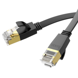 Hoco omrežni internet kabel US07 ploščat 1Gbps 20 metrov črn