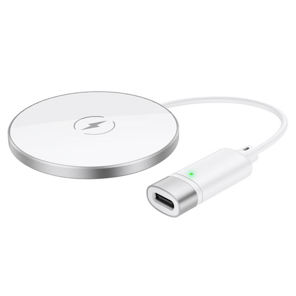 Hoco original brezžična polnilna postaja CW31 magnetna 15W MagSafe, brezžični polnilec za iPhone - srebrn