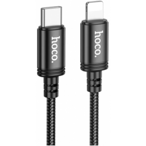 Hoco podatkovni kabel X89 Type C - Lightning 27W 1m - črn