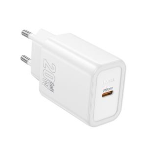 Hoco polnilec adapter N60 GaN PD 20W Type C za Samsung, iPhone - bel