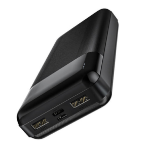 Hoco prenosna baterija J72A powerbank 20000 mAh 2x USB za Samsung - črn