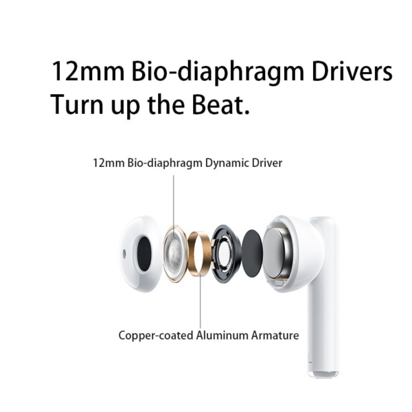 Honor EarBuds X3 Lite bluetooth slušalke bele - Image 4