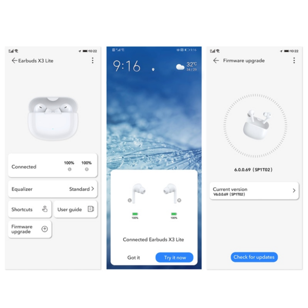 Honor EarBuds X3 Lite bluetooth slušalke bele - Image 7