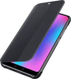 Huawei Honor original preklopna torbica Smart View za Honor 10 črn z okenčkom