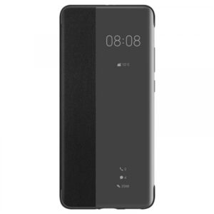Huawei original preklopna torbica Smart View za Huawei P40 Pro črna z okenčkom