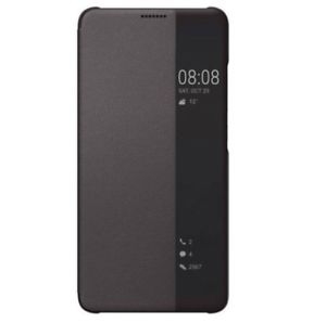 Huawei original preklopna torbica Smart View za Huawei Mate 10 Pro črn z okenčkom