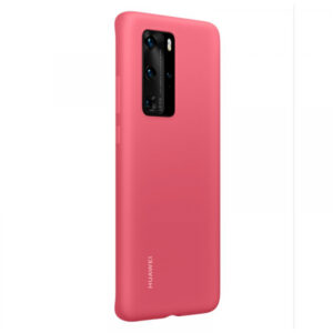 Huawei original silikonski ovitek za Huawei P40 Pro - rdeč