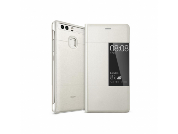 Huawei original preklopna torbica S-View za Huawei P9 bela z okenčkom - Image 3