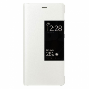 Huawei original preklopna torbica S-View za Huawei P9 bela z okenčkom