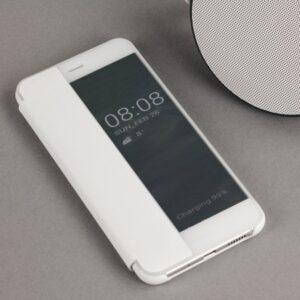 Huawei original preklopna torbica Smart View za Huawei P10 lite bela z okenčkom
