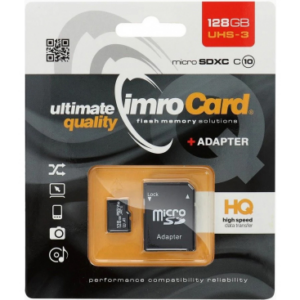 IMRO SPOMINSKA KARTICA 128GB microSDXC UHS-3 Class 10 z adapterjem