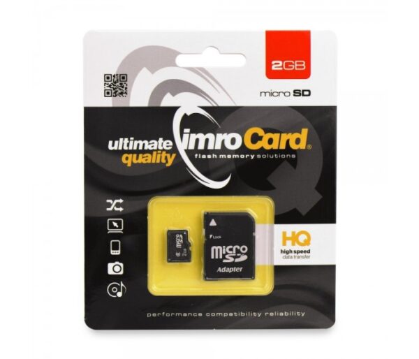 IMRO SPOMINSKA KARTICA 2GB micro SD z adapterjem