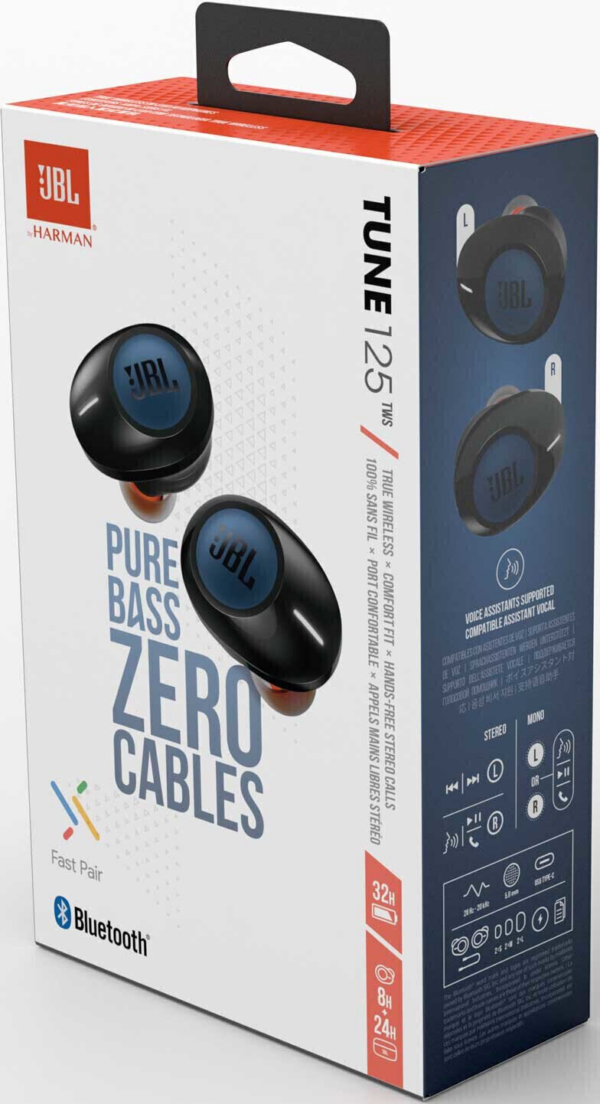 JBL Tune125 TWS bluetooth slušalke modre - Image 4