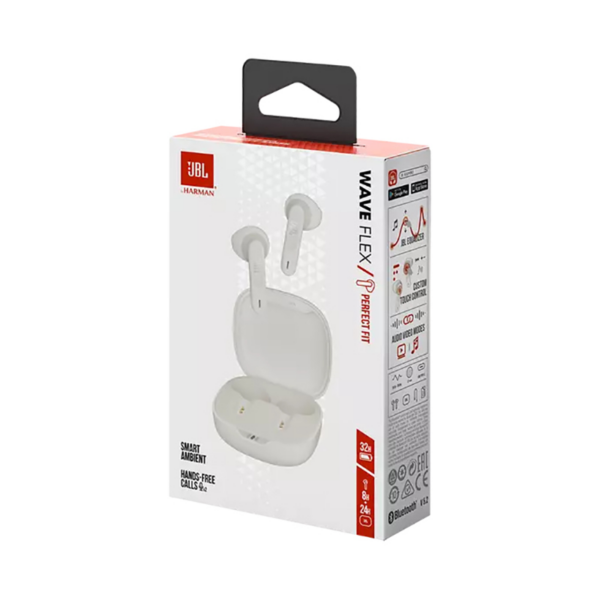 JBL Wave Flex bluetooth slušalke bele - Image 6