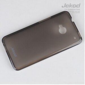JEKOD silikonski ovitek HTC ONE 2 M8 prozorno črn TPU/TB + zaščitna folija