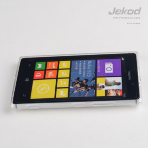 JEKOD silikonski ovitek Nokia Lumia 925 prozoren TPU/T + Zaščitna folija