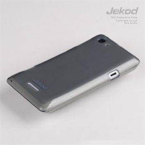JEKOD silikonski ovitek Sony Xperia Z1 Mini Compact D5503 prozorno črn TPU/TB + Zaščitna folija