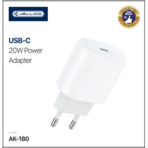 JELLICO Hišni polnilec AK-180 (Quick Charge) 20W vhod Type-C - (EU Blister) bel