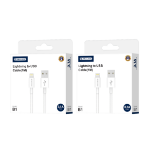 Jellico podatkovni polnilni kabel B1 Lightning 1m 3,1A - bel