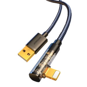 Joyroom S-UL012A6 Angled – 90° podatkovni  kotni USB A na Lightning 18W 1,2m, 2,4A – črn