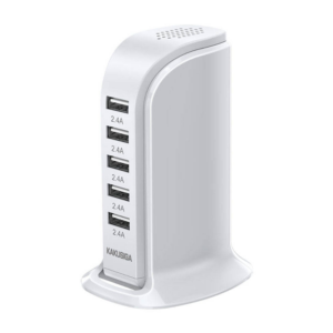 Kakusiga KSC-741 namizni polnilec 5x USB 2,4A -  bel