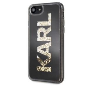 Originalen KARL LAGERFELD ovitek iPhone 7 / 8 / SE 2020 - Karls Sign - črn - KLHCI8KAGBK