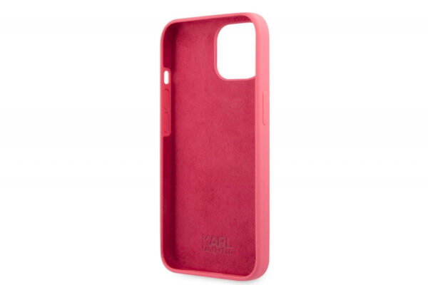 Originalen KARL LAGERFELD ovitek iPhone 13 mini - Full Bodies - pink silikonska zaščita- KLHCP13SSSKCP - Image 5
