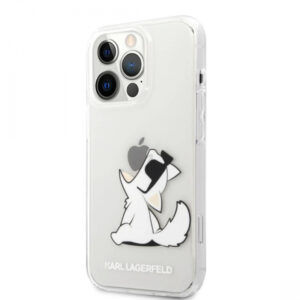 Originalen KARL LAGERFELD ovitek iPhone 13 Pro Max - Choupette Fun - prozorna zaščita - KLHCP13XCFNRC