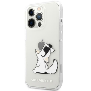 Originalen KARL LAGERFELD ovitek iPhone 14 Pro - Choupette Fun -  prozoren ovitek - KLHCP14LCFNRC