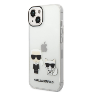 Originalen KARL LAGERFELD ovitek iPhone 14 - Full Bodies - prozoren ovitek - KLHCP14SCKTR