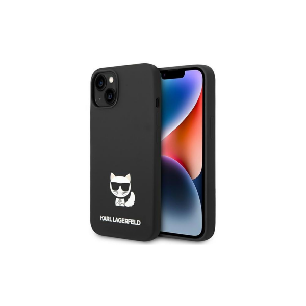 Originalen KARL LAGERFELD ovitek iPhone 14 6.1  - Choupette Body - črn silikonska zaščita - KLHCP14SSLCTBK - Image 2