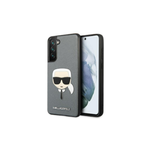 Originalen KARL LAGERFELD ovitek Samsung Galaxy S21 FE G990 - Karls Head - siva zaščita - KLHCS21FSAKHSL