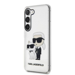 Originalen KARL LAGERFELD ovitek Samsung Galaxy S23 Plus 5G - Glitter IML NFT Full Bodies -  prozoren ovitek z bleščicami - KLHCS23MHNKCTGT