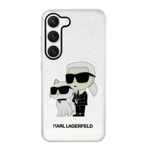 Originalen KARL LAGERFELD ovitek Samsung Galaxy S23 5G - Glitter IML NFT Full Bodies -  prozoren ovitek z bleščicami - KLHCS23SHNKCTG - Image 2