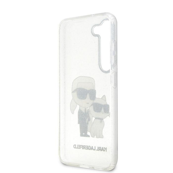 Originalen KARL LAGERFELD ovitek Samsung Galaxy S23 5G - Glitter IML NFT Full Bodies -  prozoren ovitek z bleščicami - KLHCS23SHNKCTG - Image 5