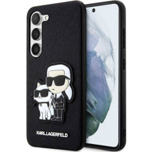 Originalen KARL LAGERFELD ovitek Samsung Galaxy S23 5G  - IML NFT Full Bodies - črna zaščita - KLHCS23SSANKCPK