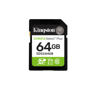 Kingston Canvas Select Plus  SPOMINSKA KARTICA 64GB 4K velikost SDHC 100MB/s
