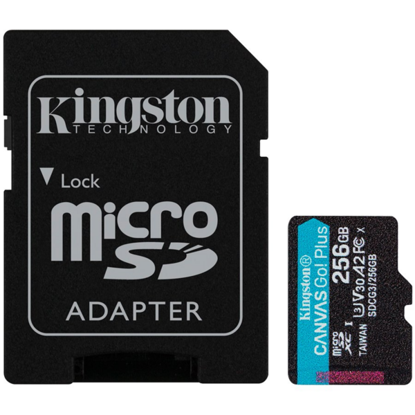 Kingston SPOMINSKA KARTICA 256GB 4K microSD (2v1 MICRO-SDXC ) 170MB/s - Image 2