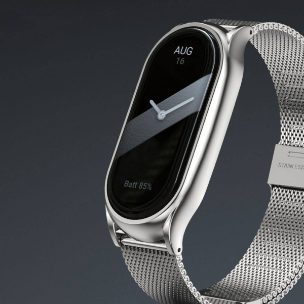 Kovinski pašček za uro Xiaomi Mi Band 8 - srebrna - Image 3