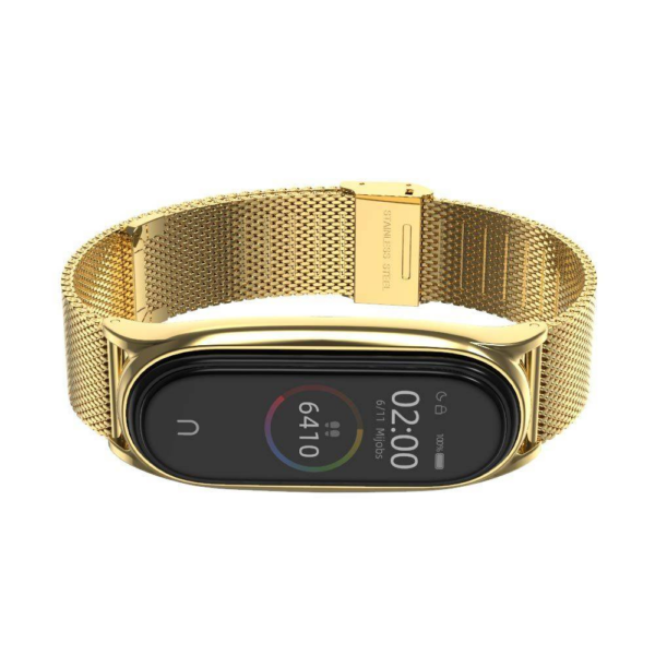 Kovinski pašček za uro Xiaomi Mi Band 5 in 6 - zlat - Image 3