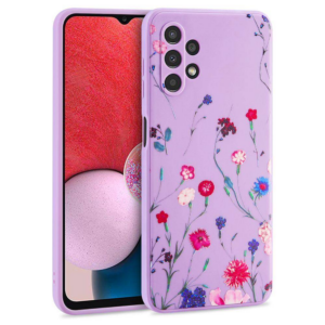 Liquid silikonski ovitek Pomlad za Samsung Galaxy A54  - vijola