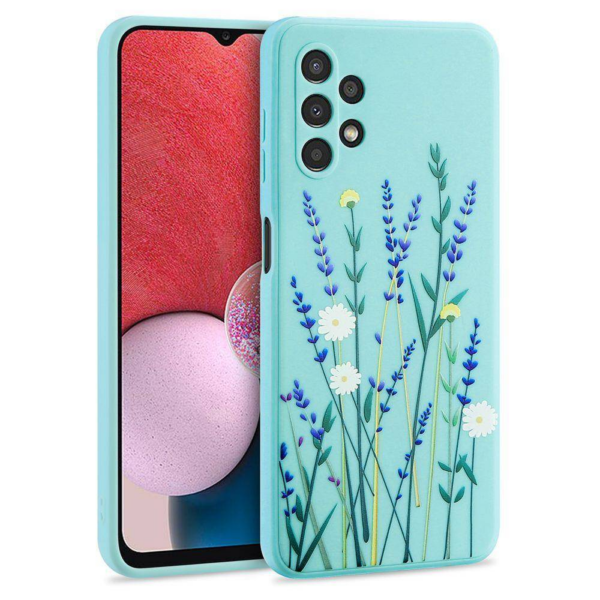 Liquid silikonski ovitek Pomlad za Samsung Galaxy A14 - moder