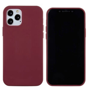 Liquid silikonski ovitek za iPhone 13 Pro - bordo rdeč