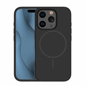 Mat Liquid silikonski ovitek z MagSafe za iPhone 16 Pro - črn