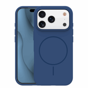 Mat Liquid silikonski ovitek z MagSafe za iPhone 17 Pro - moder