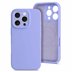 Mat Liquid silikonski ovitek z MagSafe za iPhone 16e / iPhone 17e - vijola