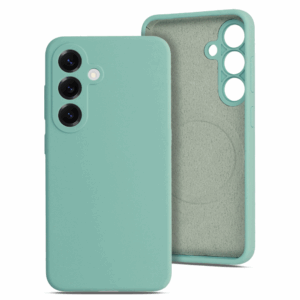 Mat Liquid silikonski ovitek z MagSafe za Samsung Galaxy S25 Edge - mint